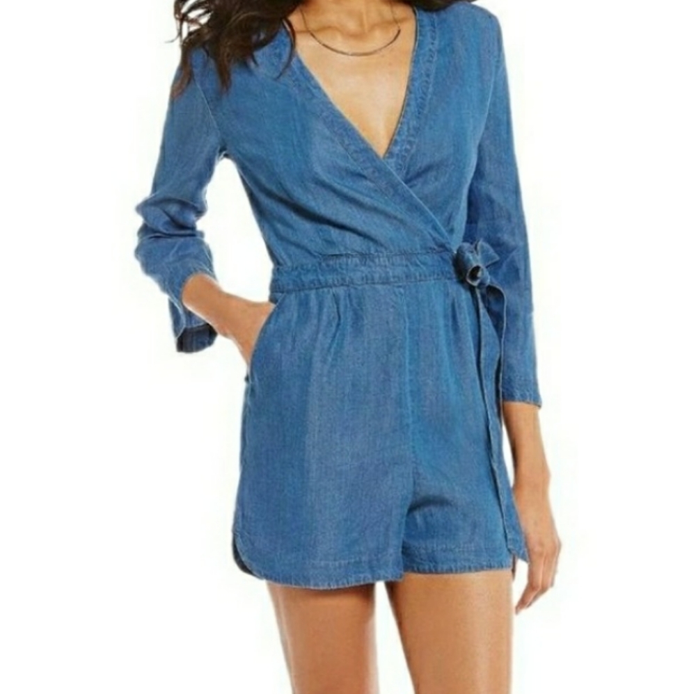 Gianni Bini  GB Tencel Chambray Romper XL